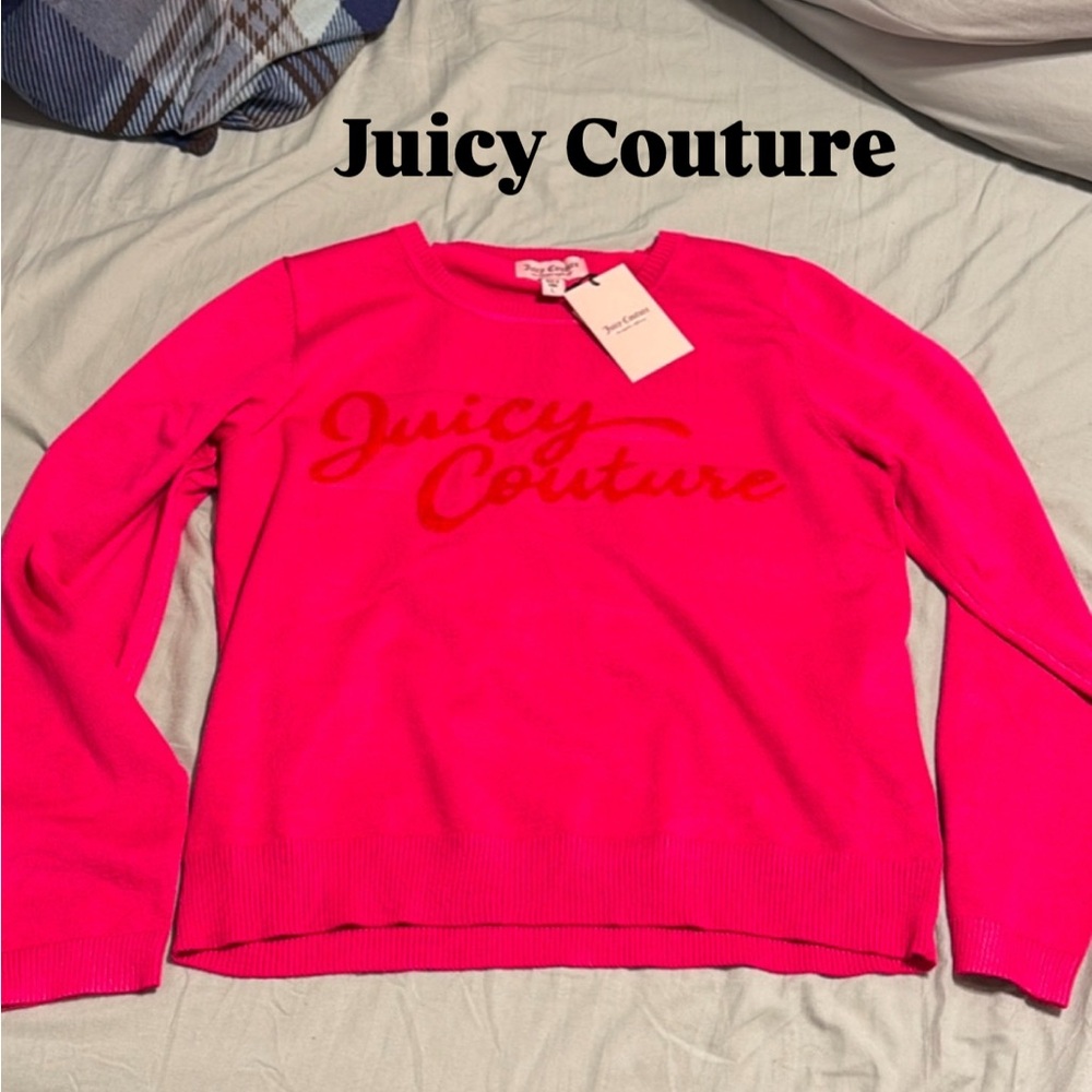 Juicy Couture Hot Pink Sweater (Size Medium, Large, Xlarge available): Brand New